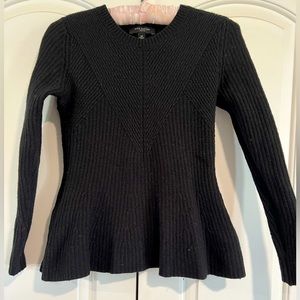 Ann Taylor- tailored wool sweater black